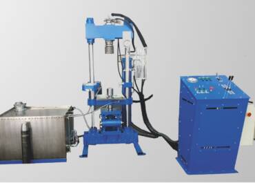 Изпитателен стенд за якост на 3 вида метални изделия под налягане 800 бар